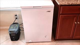 Midea or Arctic King 3.5 Cubic Foot Freezer Review and EcoFlow Delta 1300 Solar Generator Backup