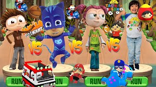 Tag With Ryan - Pj Masks Catboy vs Angelo Kart All Characters  Unlocked New Race Gameplay screenshot 5