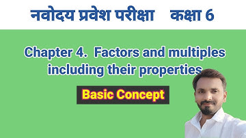 Chapter 4 | Factors and multiples including their properties | navodaya | #navodaya #navodaya_exam