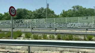 graffitti art of rural spain near madrid