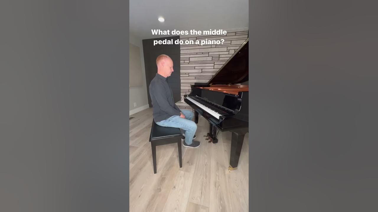 What does the middle pedal do on a piano? #shorts What does the middle pedal do on a piano? #shorts