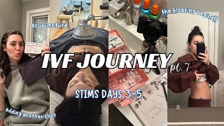 IVF JOURNEY pt7| stims days 3-5, adding in Orgalutran injection, journal updates, my symptoms so far