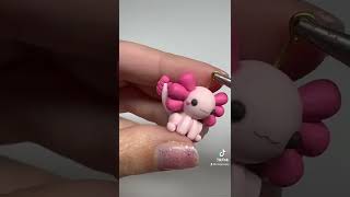 Cute Axolotl Polymer Clay Charm