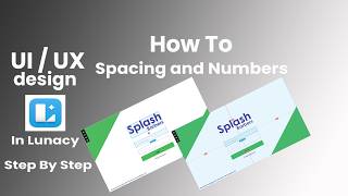 UI UX Design Step By Step Numbers and Spacing In Lunacy