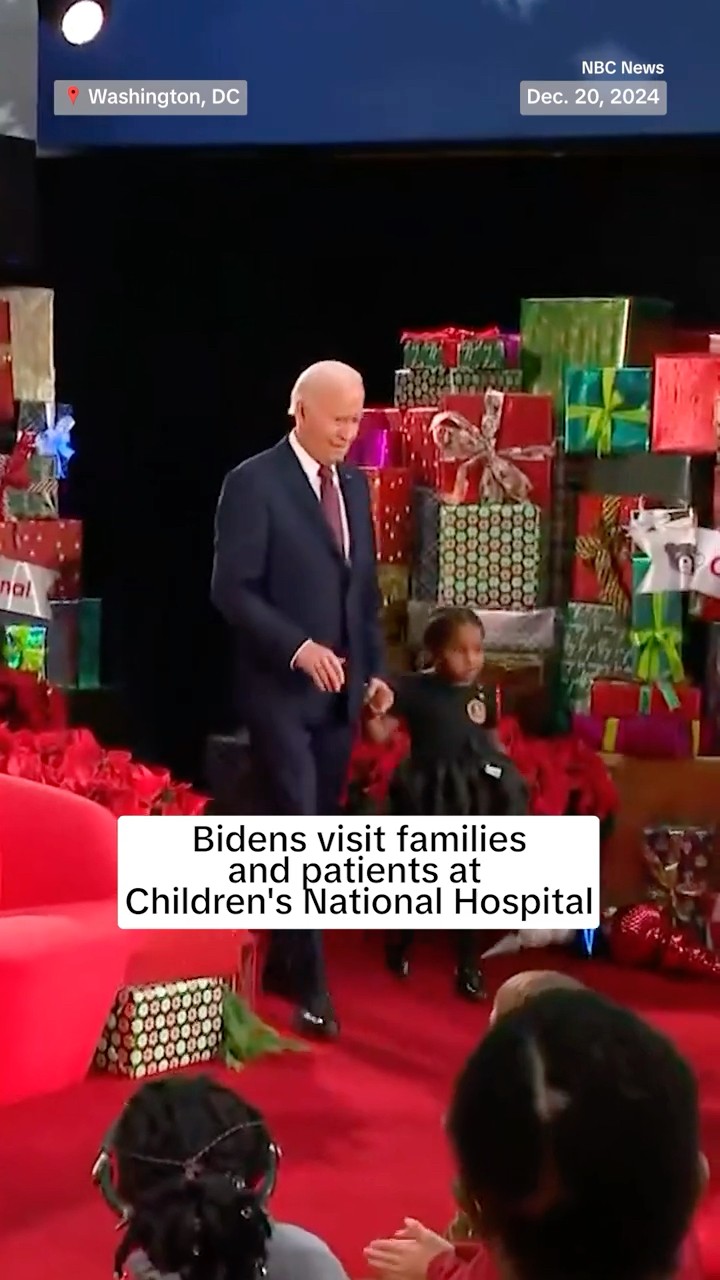 Bidens visit families and patients at Children's National Hospital