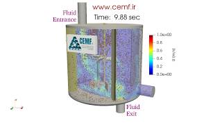 Particle Tracing for Residence Time Distribution (RTD) in a Stirred Tank Reactor