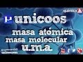 QUIMICA masa atómica, molecular y molar SECUNDARIA (4ºESO) uma