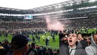 PITCH INVASION, FIGHTS, CARNAGE - MK DONS VS MANSFIELD TOWN