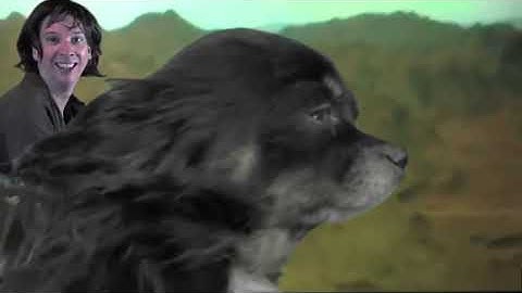 Atreyu and Falkor the Luck Dragon