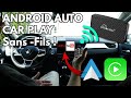 Comment avoir android auto ou car play sans fils  et youtube netflix  ottocast play2.