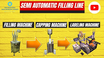 SEMI AUTOMATIC FILLING LINE | FILLING, CAPPING & LABELING MACHINES