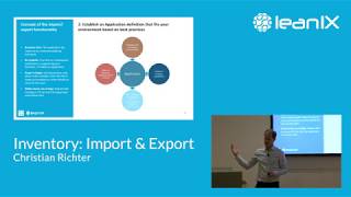 LeanIX Training EA Connect Days 2018: Inventory: Import & Export Net Worth