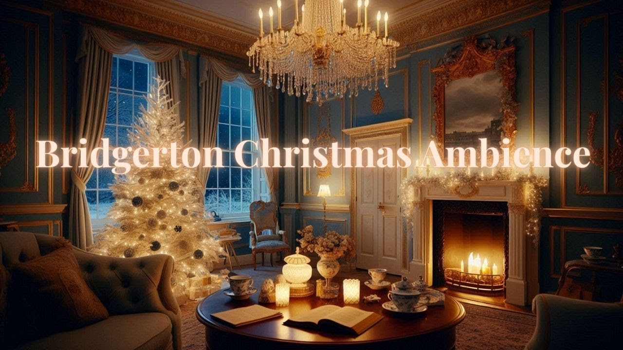 Bridgerton | Regency Christmas Ambience | Cozy Winter Fireplace