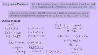 (Abstract Algebra 1) Congruence Modulo n