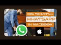 How to Install WhatsApp on MacBook Air M2 -2025