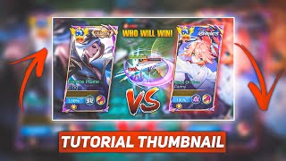 Bikin Thumbnail Keren Mobile Legends di HP Android (Ling vs Fanny) | Cuma 8 Menit 🔥