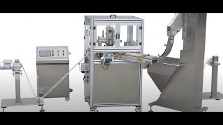 Ring seal cap lining machine automatic assembly equipment with caps lift loading feeding system