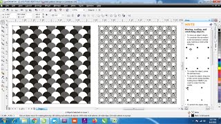 How to create pattern design in coreldraw Plaid Pattern Pattern Design Corel Draw Tutorials 010