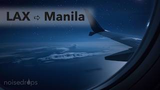 LAX to Manila Long-Haul Flight Ambience | Airplane Cabin Noise & Engine Hum screenshot 3