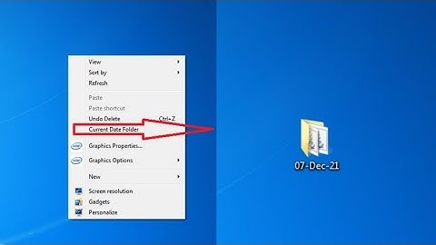 create date folder on desktop