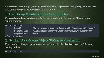 OpenVPN LDAP Authentication: Restricting Access to Specific Groups