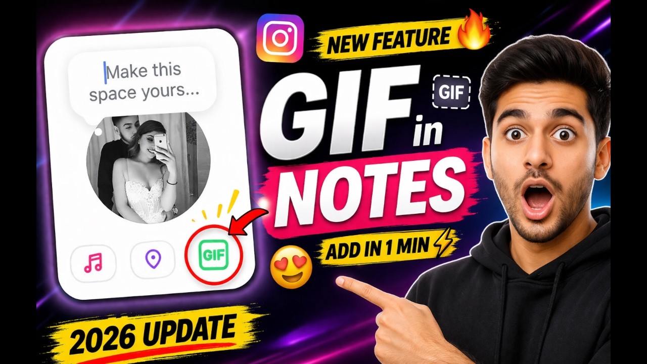 Update Note Gif Instagram Notes GIF Feature 🔥 How to Add GIF in Notes (New Update 2026 ...