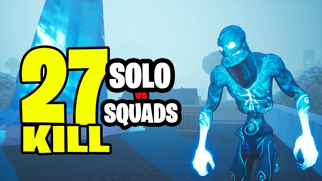 27 KILL Solo vs Squads with the ICE ZOMBIES! (Fortnite Season 7)