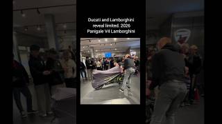 Ducati and Lamborghini reveal limited 2026 Panigale V4 Lamborghini #shortvideo #trendingshorts