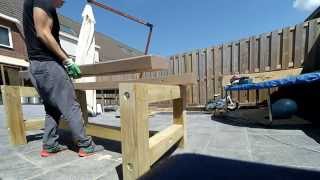 Here is how I build a Farmhouse Dining Table using construction fir for the base and reclaimed lumber for the table top. Tools: - 