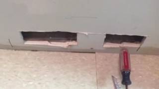 Water Damaged Restoration Cabinet Drying