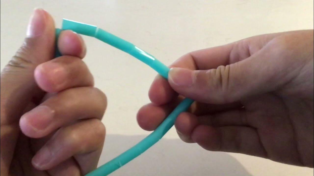 How to make a straw fidget toy! YouTube
