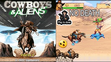 (cowboys & aliens) Java gameplay all complete levels,. no death 🎮🕹️