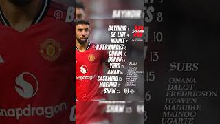 💥❤️Ruben Makes Key Change: Amad Diallo In for Dalot in First Away Game 🎯 🛑