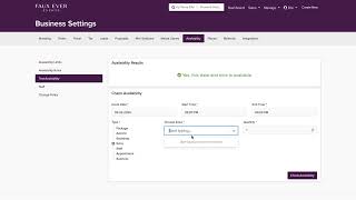 Manage Availability in Check Cherry