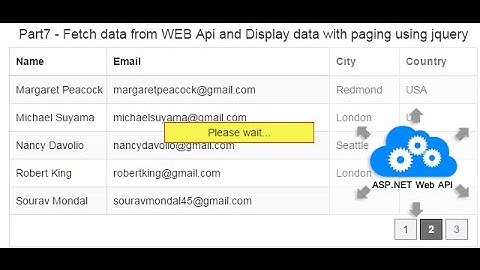 Part 7 - Retrieve and display data With Paging in the ASP.NET Web API using Jquery