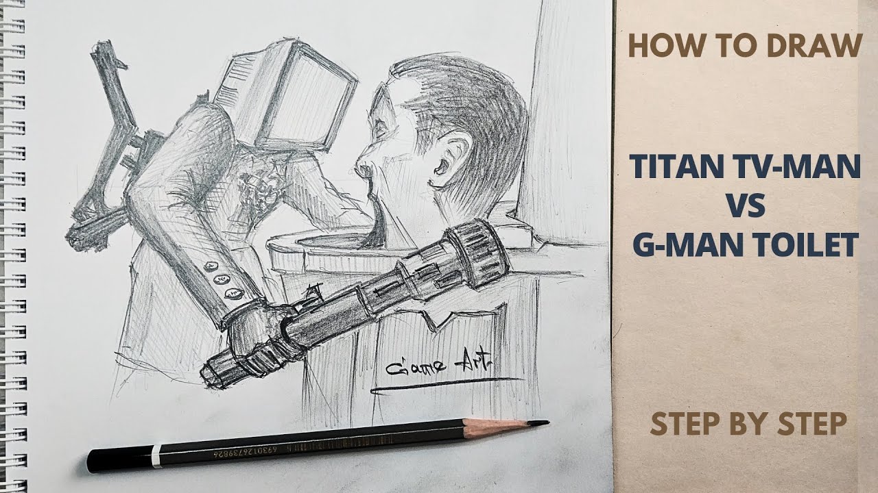 How to Draw G Man Upgraded SKIBIDI TOILET 57 