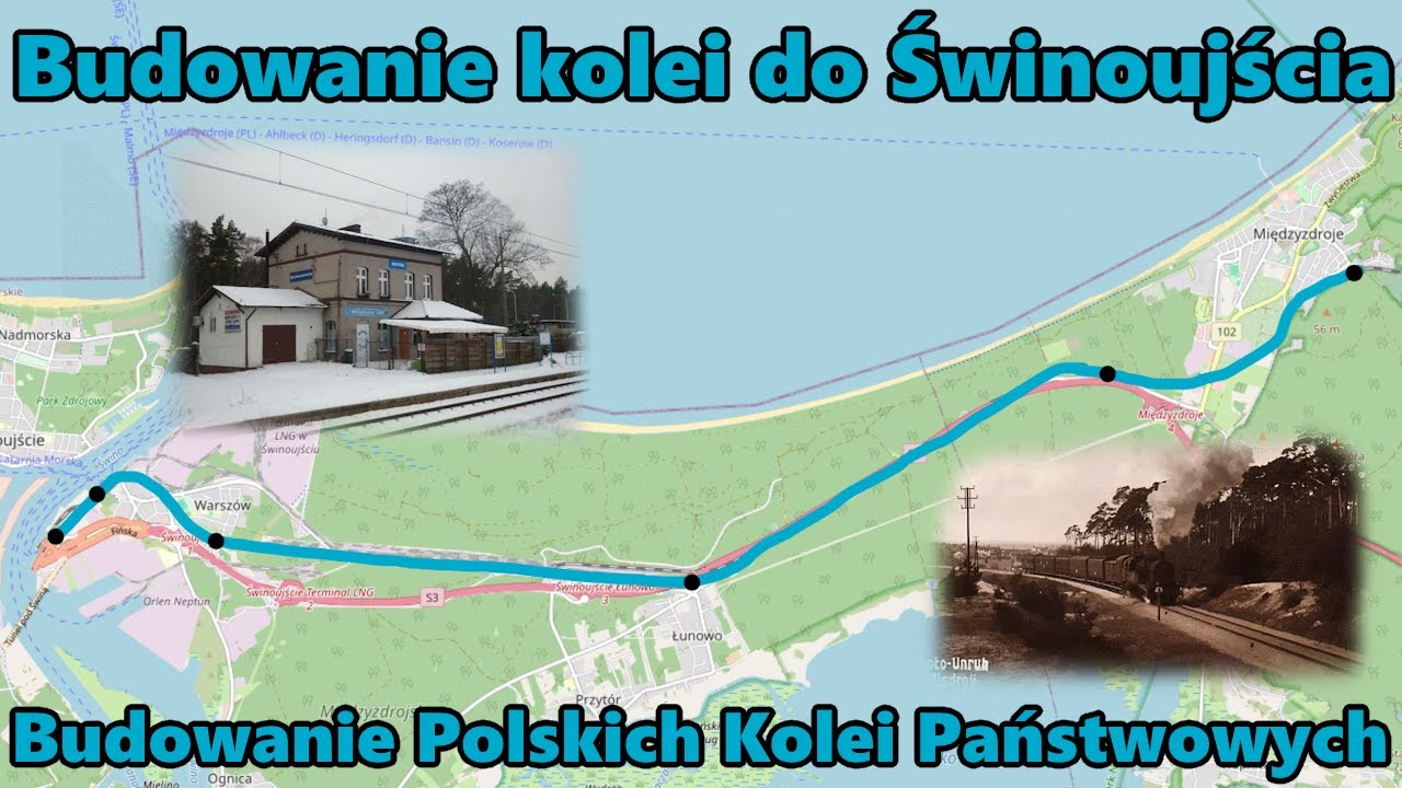 Kolej na wyspie Wolin, cz.2 - Świnoujście (Budowanie Polskich Kolei Państwowych)