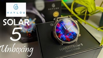 Haylou Solar 5 (Silver) unboxing. Huawei GT 5 alternative!!!