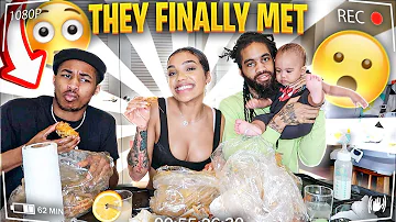 MUKBANG: DDG Meets Baby Daddy... **AWKWARD**