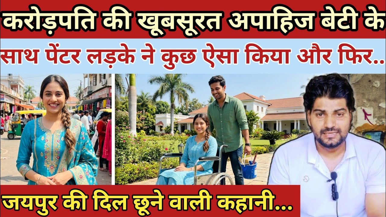 करोड़पति की खूबसूरत अपाहिज बेटी के साथ पेंटर लड़के ने कुछ ऐसा किया और फिर|| Emotional Love Story 