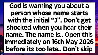 🧾God is warning you about a person whose name starts with the initial "J". The name is..