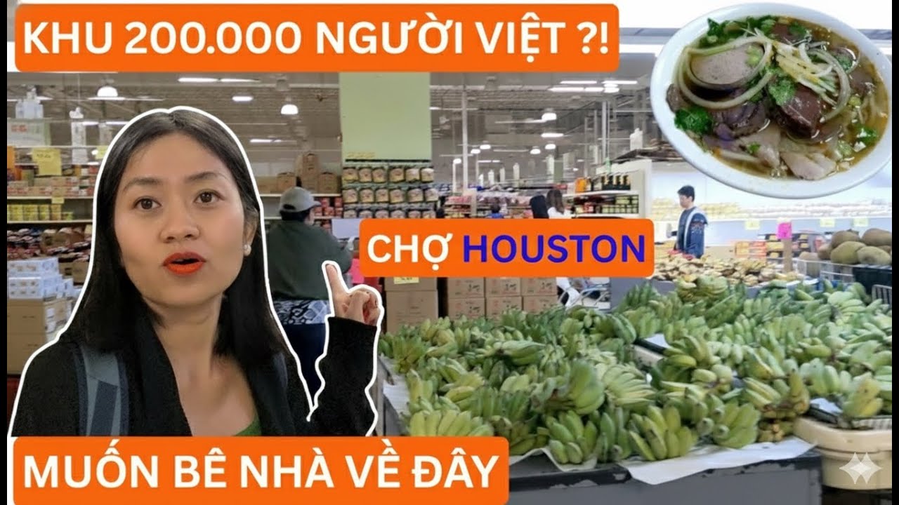 VPM50: Sốc lần đầu đi chợ Việt ở Houston: Ăn bún, mua tôm mà ngỡ ở VN!| Vietnamese Market in Houston
