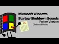 Windows startup  shutdown sounds folder version