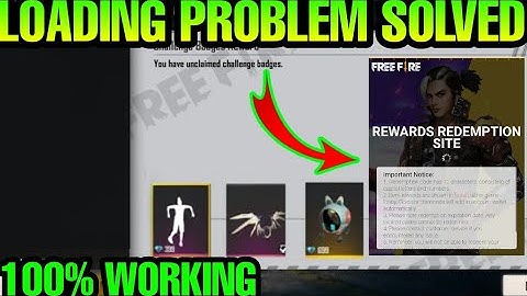 Freefire redeem code website loading problem solved || how to fix loading problem freefire
