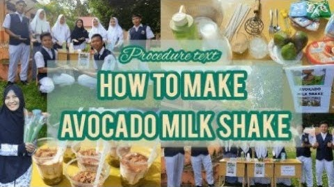 PROCEDURE TEXT|•HOW TO MAKE AVOCADO MILK SHAKE