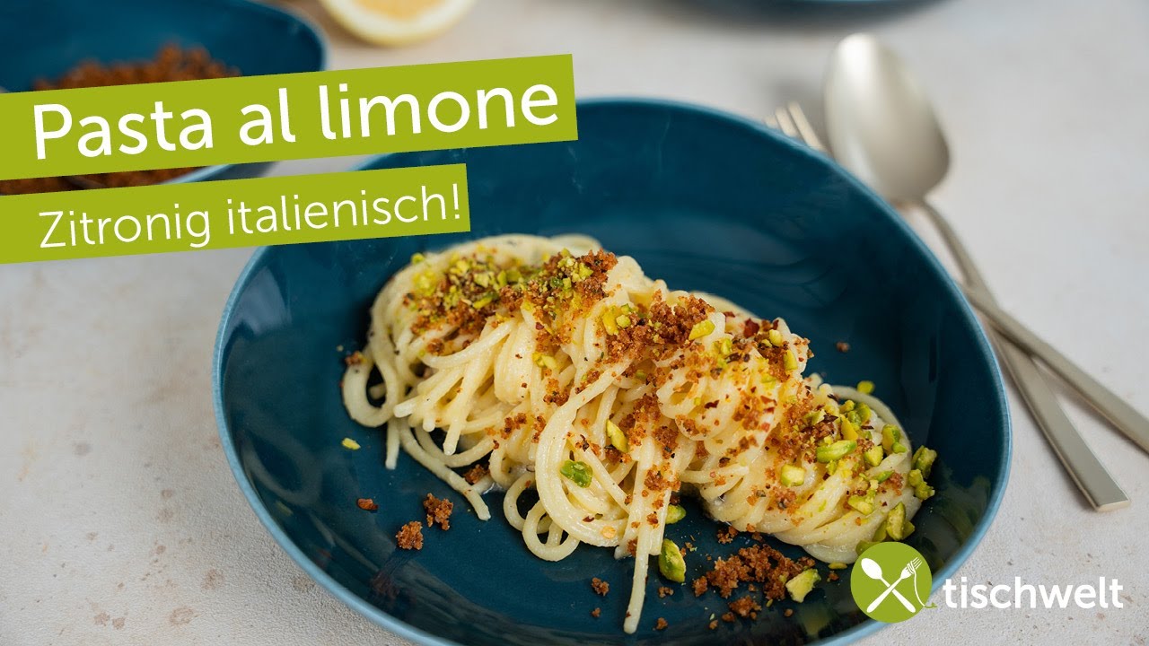 Pasta mit Zitrone – leicht und frisch | Schnelles italienisches Rezept ...