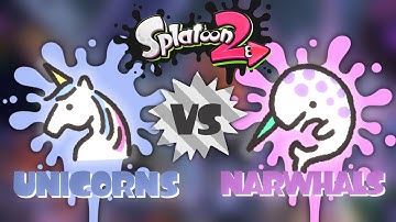 LIVE - Splatoon 2 Custom Splatfest with VIEWERS! - Unicorns vs Narwhals Splashback