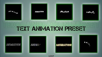 Top 10+ 🔥Alight Motion Text Animation Presets |AlightMotion Preset Download Free 10+ text presets|