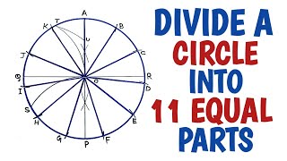 How to divide a circle into 11 equal parts by DRAWING EDUTECH 1,941 views 9 months ago 3 minutes, 8 seconds