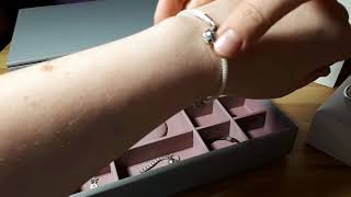 Pandora open bangle, rose bangle and mesh bracelet comparison. Порівняння бенглів Пандора.
